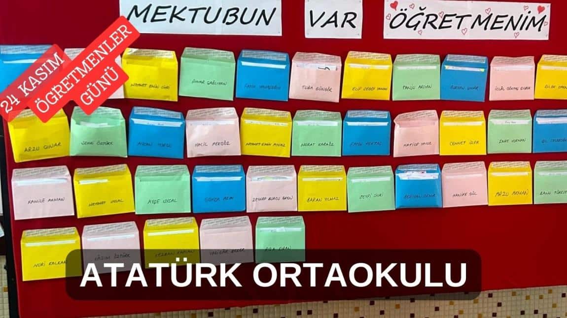 24 KASIM ÖĞRETMENLER GÜNÜ ETKİNLİKLERİ